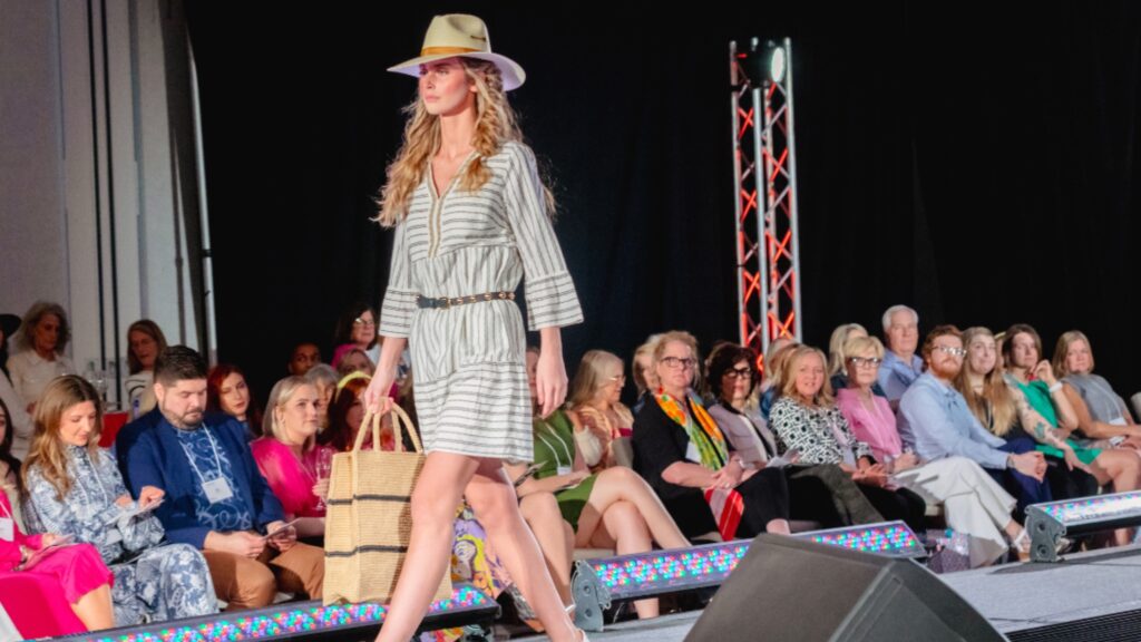 Woman walking the runway