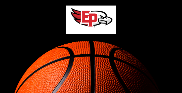 Eden Prairie logo over basketball